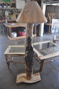 Floor Lamp & Side Tables 