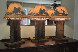 Barnwood Table Lamps  