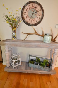 Reclaimed Wood Sofa Table   