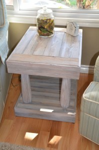 Reclaimed Wood Side Table   